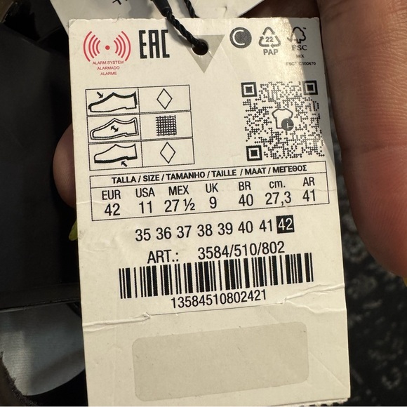 Zara Studded Gray Women's Flat Slingbacks - Picture 4 of 8